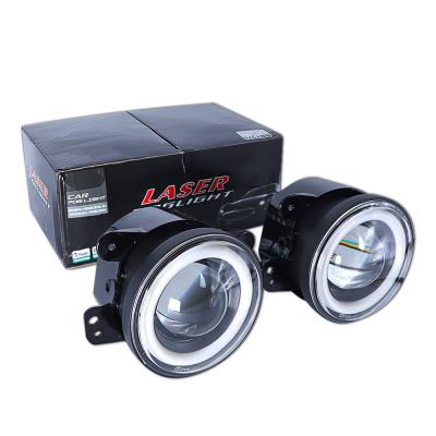 China 60W Aluminum White Yellow 4 Inch Angel Eyes LED Auto Drive Light Projector Fog Lamp for sale