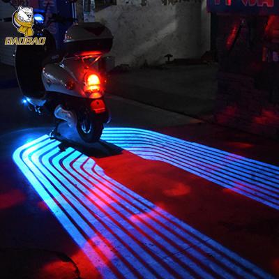 China Blue Red White Angel Wing Projection Motorcycle External LED Spotlight for sale