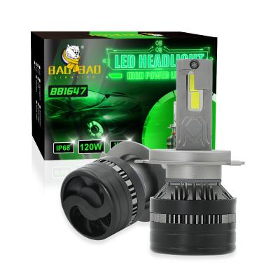 China High Brightness Universal LED Car Headlight Bulb H1 H7 H4 H11 881 120W for sale