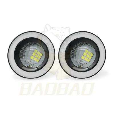 China White Light White Ring Blue Ring Motorcycle All Aluminum Fog Light for sale