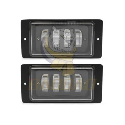 China 4 Inch White Rectangle 12V 24V 45W Automotive Fog Light Accessories for sale