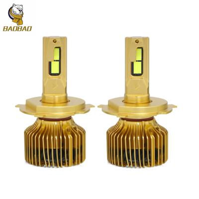 China H4 H11 9005 9006 H3 Golden Casing Car Universal LED Bulb Auto Parts for sale