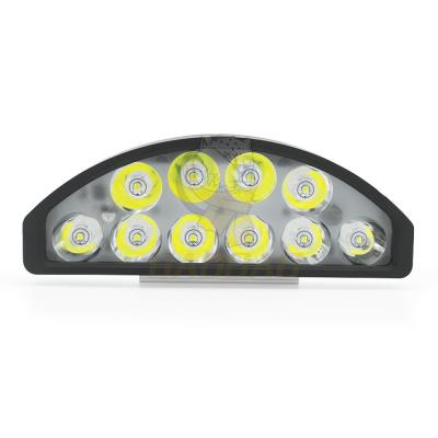 China 45W 12V 24V 15 Beam Motorcycle LED Headlight Accessories Plastic White for sale