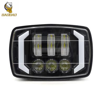 China 4 inch Harley Wit Geel Beschikbaar LED Fancy koplamp Voor fiets Te koop