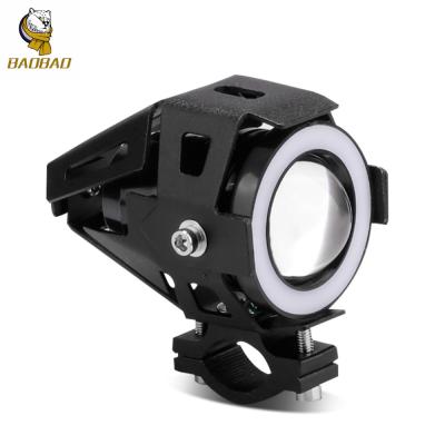 China Universal Aluminium Angel Devil Eye LED Headlights For Mini Motorcycles for sale