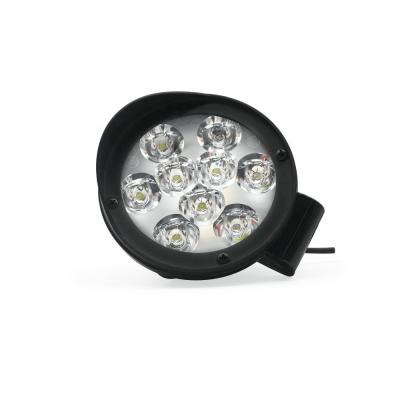 China Plastic White Color 12V High Brightness Motorcycle LED Headlight Work Light for sale