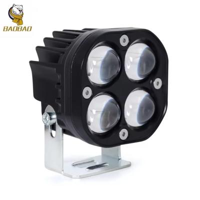 China Square Style 4D White Bright Light Waterpoof Motorclcle LED Headlight for sale