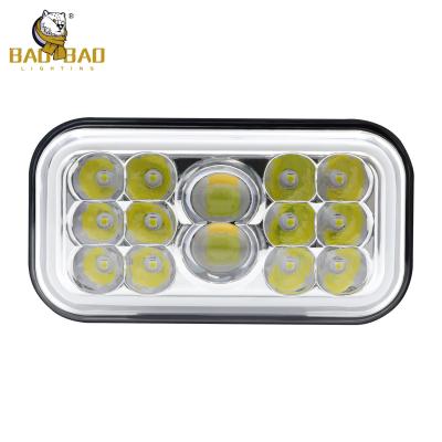 China 14 Bead White Yellow Aluminum 80V LED Headlight Bike Parts for sale