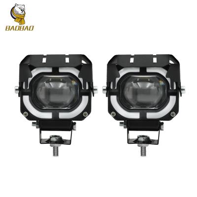 China 20W Metal Projector Lens Bike Mini Driving Spotlight For Honda CG125 for sale