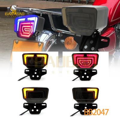 China Plastic Red Flashing Motorcycle LED Lights Available Tailight Spare Parts for sale