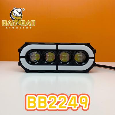 China BAOBAO Lighting Mini Driving System BB2249 White Yellow Spot Light Skull Motorbike Bike Led Light for Motorcycle Moto for sale
