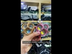 owl light 3 eyes white yellow dual color flash plastic iron aluminum led fog light headlamp