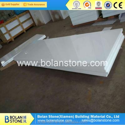 China Microcrystallite Easy Pure White Absolute White Marble Glass Nano Glass Stone Tiles Slabs Installation Pure White Artificial Nano Glass Panels for sale