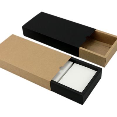 China Recyclable Custom Luxurious Printed Cardboard Drawer Box Fashion White Jewelry Packaging Box Jewelry Packaging Pouch With Pouch for sale