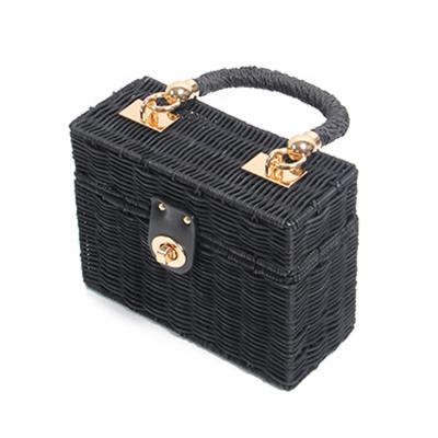 China Fashoion 2022 new hot sale new Japanese rattan bags 2020 with long chain strap for sale