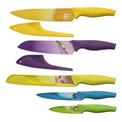 China CLASSIC Interesting Design Kitchen Knives With Blade Cover Cooking Knife Stainless Steel Kitchen Knife for sale