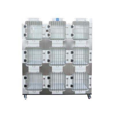 China Sustainable Waterproof KA-510 Fiberglass Modular Cage Round Cornered Dog Cages Kennel for sale