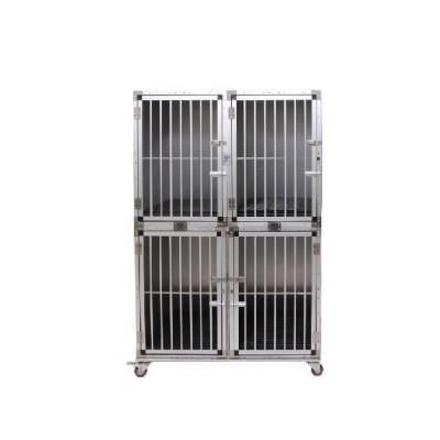 China KA-506 Sustainable Aluminum Compound Dog Kennel Modular Dog Cage Crates With Wheels for sale