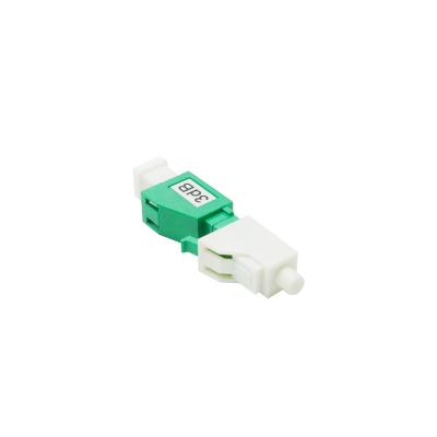 China Single Mode 3dB APC LC Fiber Optic Attenuator Plug Type 1310/1550nm Wavelength for sale