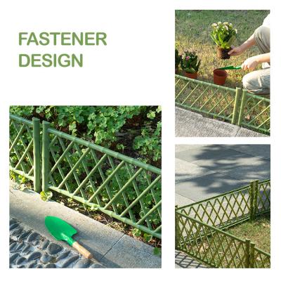 China New Type Easily Assembled Plastic Green Color Garden Barrier Lawn Border Edging for sale