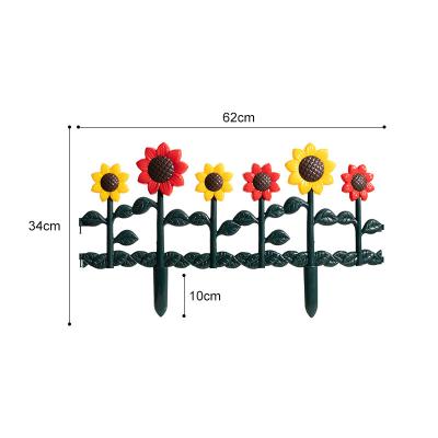 China Sunflower Shape Grass Lawn Beds Plant Borders Easily Assembled Landscape Path Panels for sale