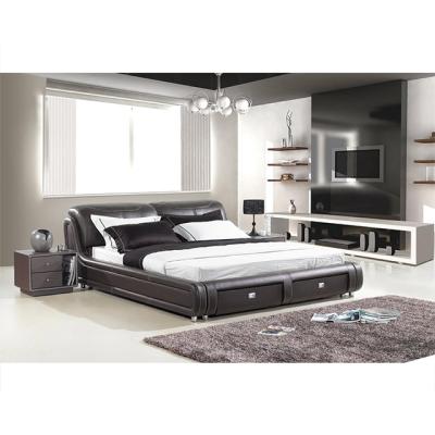 China Gray Leather Bed Furniture For Sale Mult Light (Height) Adjustable Function Bed for sale