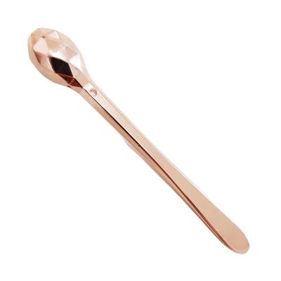 China Facial Massager stick Luxury Golden Beauty Applicator Cosmetic Cream Massage Spatula Mini Spatula Cosmetic Cosmetic Spoons for sale