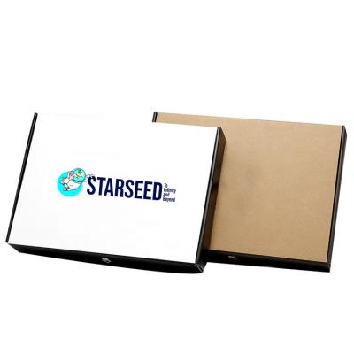 China Recyclable Wholesale Recycled Kraft Paper Box Custom Printed Corrugated Cardboard Packing Mailing Boxes for sale