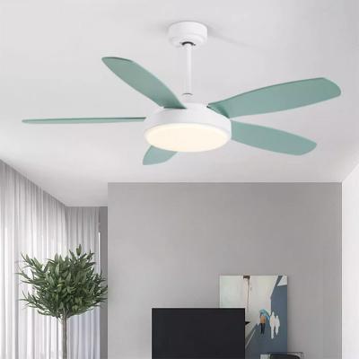 China Modern intelligent control with colors led source dc motor 5 fan speed bldc led ceiling fan with light for sale