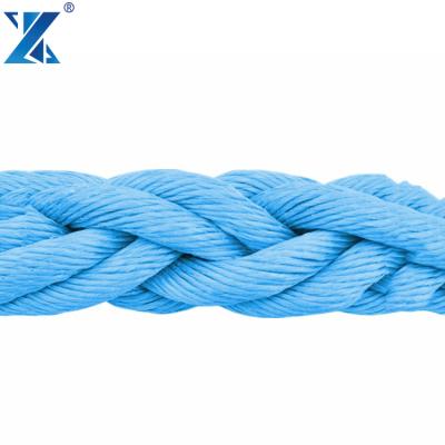 China Marine Rope Boat Mooring Durable 8 Strand Polyprorylene Ropes Price Used Mooring Rope for sale