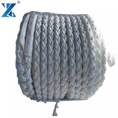 China Ship Winch Rope 8 Strand Braided Polypropylene High Strength Marine Ropes 8 Braided Boat Price Mooring Ropes for sale