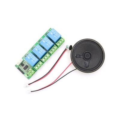 China 5V 4 Way Al Voice Control Microphone Module Speaker Microphone Standard Smart Offline Head Electronic Kit Voice Recognition Module for sale