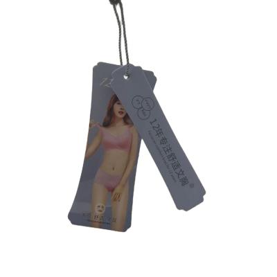 China Sustainable Wholesale Custom Printed Cardboard Hang Tags Custom Hang Tag Paper Hang Tag for sale