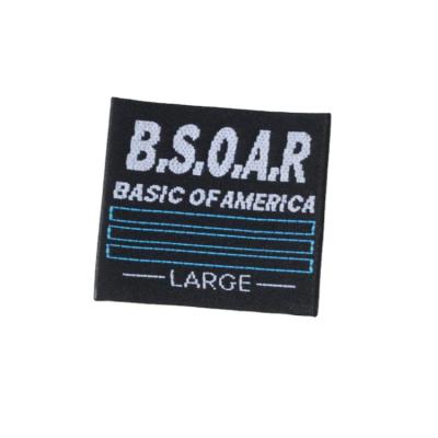 China Disposable Custom Logo Weaving Machine Satin Making High Quality Damask Woven Label Garment Clothing Labels for sale