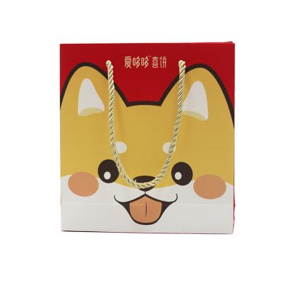 China New Color Recyclable Small Gift Paper Bag Kraft Paper Bag Cute Paper Bag With Handle for sale