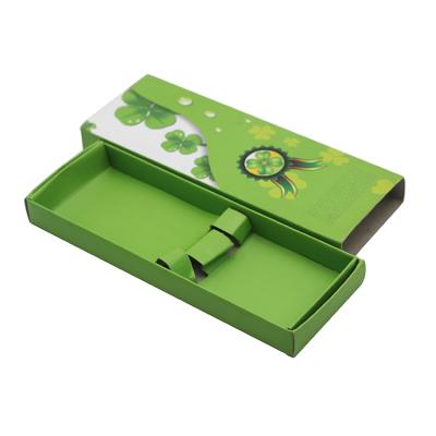 China OEM Styles Colorful Logo Printing Packaging Craft Custom Green Recycled Paper Box For Chopsticks for sale