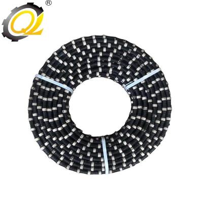 China Diamond 11.5mm diamond wire saw cutting rope for marble mining for sale