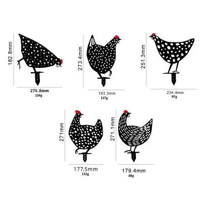 China Brand New Eco-friendly Rooster Garden Ornament Chicken Garden Ornaments Metal Chicken Garden Ornaments With High Quality for sale