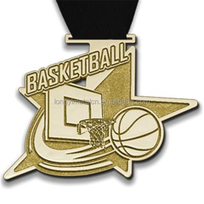 China Europe high quality custom sport basketball medal and trophy for sale