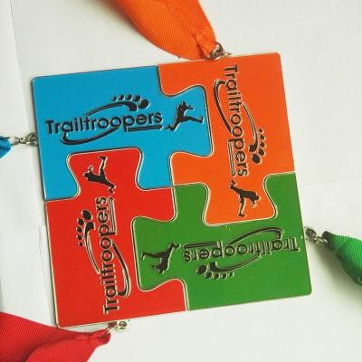 China Custom Europe Jigsaw Shaped Medal for sale