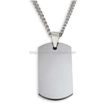 China Custom Your Type Wholesale Cheap Polished Blank Metal Dogtag for sale