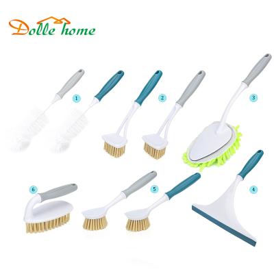 China New Arrival Sustainable Dish Kitchen Cleaning Brush , Kitchen Sink Pot Pan Brush With Stiff Bristles for sale