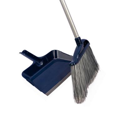 China Home Broom Manufacturers Squeegee And Sweep Wholesale Broom Handle With Dustpan Set for sale