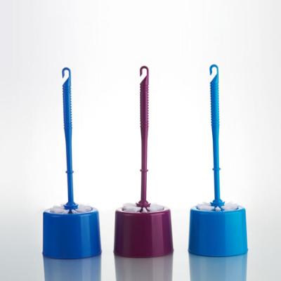 China Sustainable Cheap Eco - Friendly Factory Plastic Toilet Brush With Holder for sale