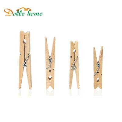 China CLASSIC High Quality Manufactures Wooden Clothespin Clip Peg Wooden Hanging Mini Clothespin for sale