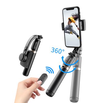 China Q08 1-Axis Cell Phone Handheld Gimbal Stabilizer with 3-in-1 Stick Wireless Remote Extendable Mini Tripod Seflie with 360 Rotation for sale