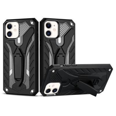 China Kickstand Shockproof Cell Phone Back Cover For iPhone 13 12 11 mini pro X Xr Xs 7 8 Max plus Se 2020 mobiles case 2 in 1 design for sale