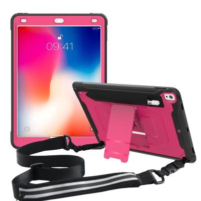 China Heavy Duty Tablet Case Heavy Duty Tablet Case For iPad Air 3 Pro 10.5 2017 / Armor Shockproof Pencil Holder Cover Kickstand Invisible Shoulder Bag for sale