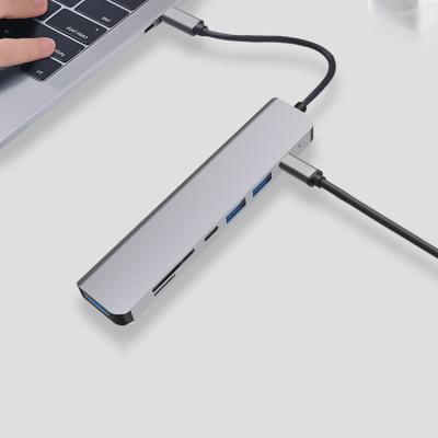 China All type-c general purpose computers are supported chinese manufacturer usb c hub 7 in-1 c usb hub for macbook pro usb hub for microsoft pro 5 remote for sale