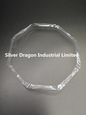 China Clear Preformed Octagon PVC Shrink Bands , 425mm LF X 35+12mm X 0.06mm for sale